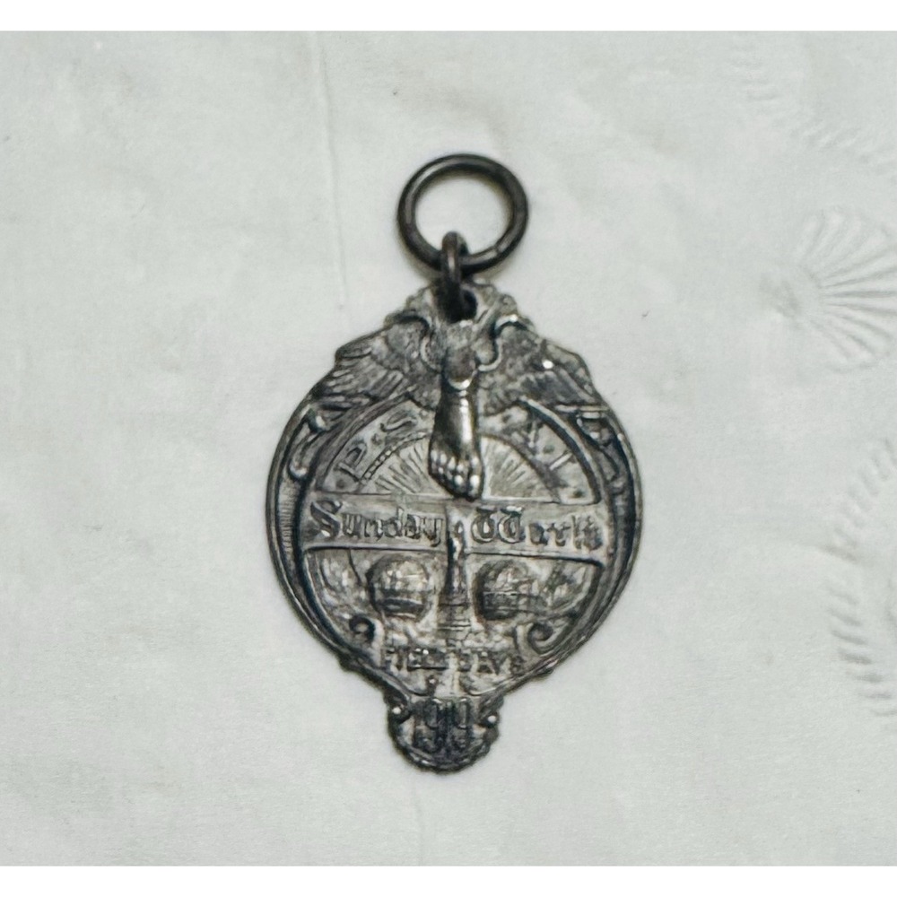 Sunday World PSAL Field Day 1919 Sterling Silver Medal Award